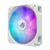 Vedelikjahutuskomplekt ASUS ROG Strix LC III 360 ARGB valge väljaanne — 360 mm radiaator, 3x 120 mm ARGB ventilaatorid, LCD-ekraan, vasest alus