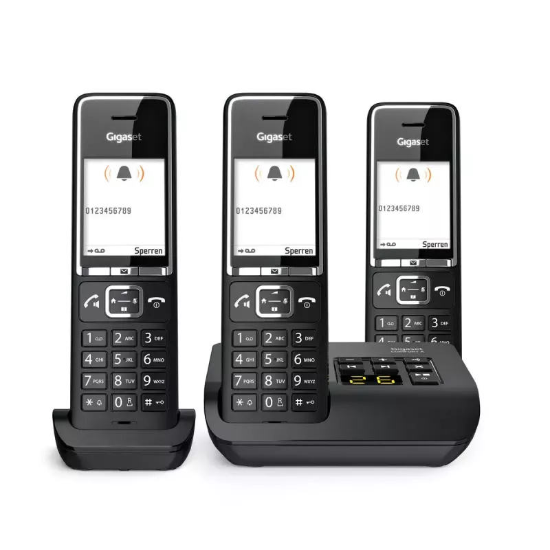 Analoogtelefon Gigaset COMFORT 550A juhtmeta käetoega helistaja ID
