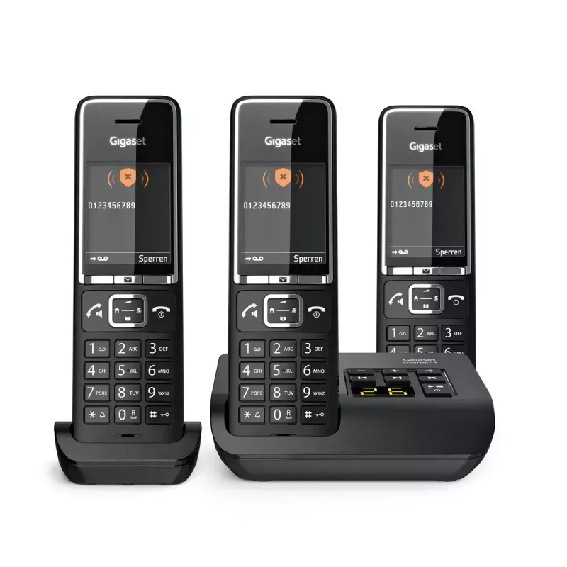 Analoogtelefon Gigaset COMFORT 550A juhtmeta käetoega helistaja ID