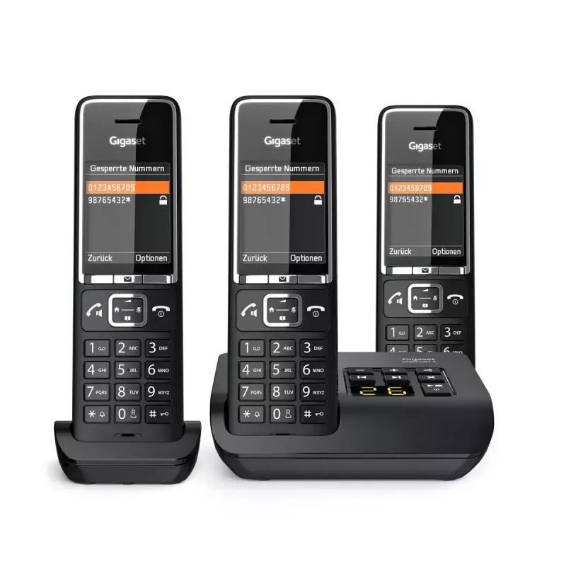 Analoogtelefon Gigaset COMFORT 550A juhtmeta käetoega helistaja ID