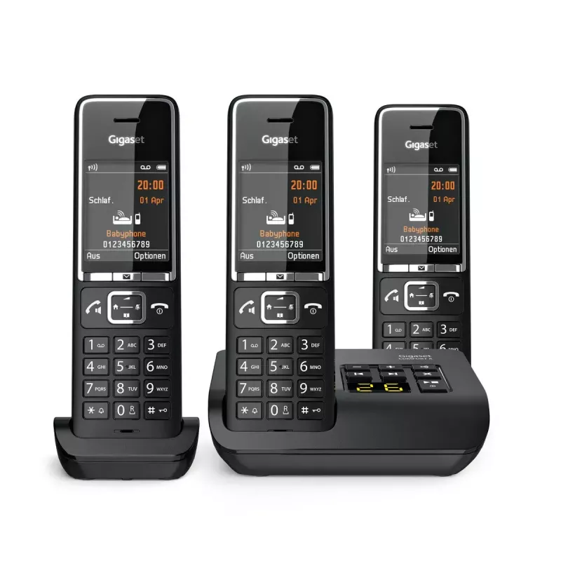 Analoogtelefon Gigaset COMFORT 550A juhtmeta käetoega helistaja ID