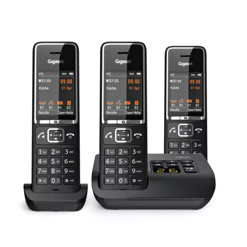 Analoogtelefon Gigaset COMFORT 550A juhtmeta käetoega helistaja ID