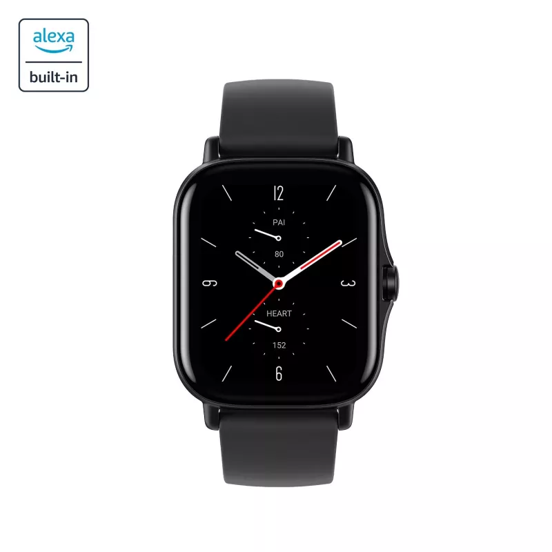 Amazfit GTS 2 4,19 cm (1,65 tolli) AMOLED 43 mm Digitaalne 348 x 442 pikslit Puuteekraan Must Wi-Fi GPS (satelliit)