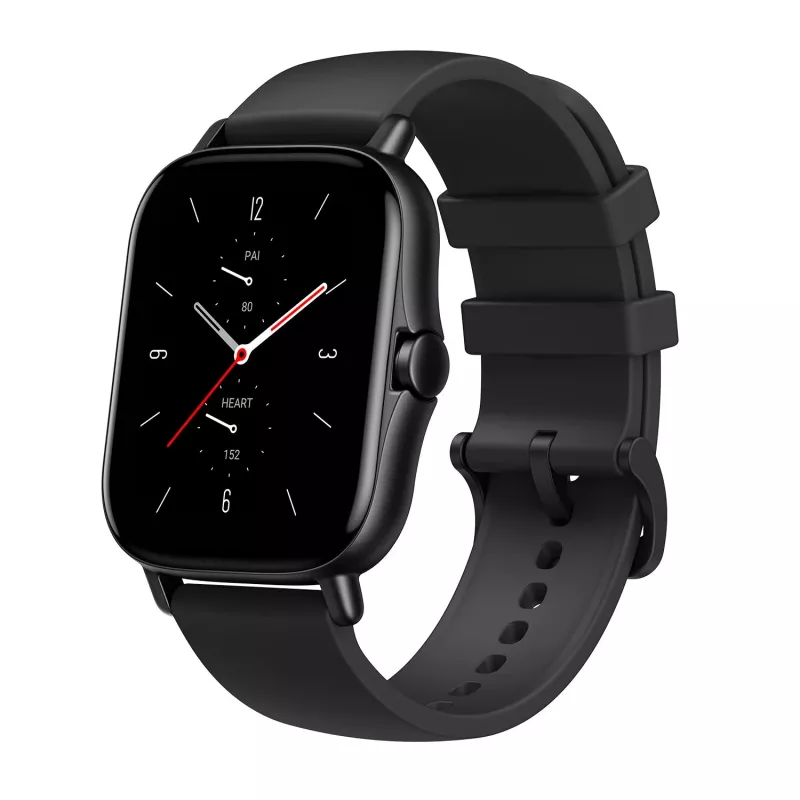 Amazfit GTS 2 4,19 cm (1,65 tolli) AMOLED 43 mm Digitaalne 348 x 442 pikslit Puuteekraan Must Wi-Fi GPS (satelliit)