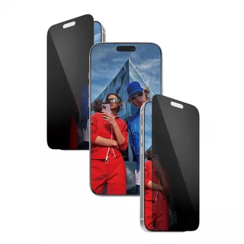 Ekraanikaitse PanzerGlass 2-Way Privacy iPhone 17 Pro Max jaoks — karastatud klaas, ülilai sobivus, EasyAligner