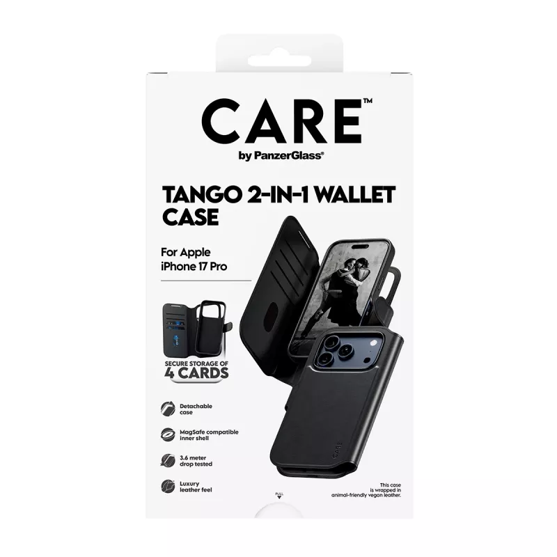 PanzerGlass CARE™ by ® Tango 2-in-1 Wallet Case w. MagSafe iPhone 17 Pro