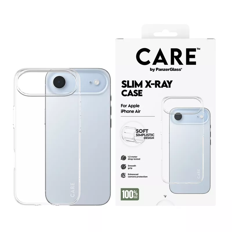 PanzerGlass CARE™ by ® X-Ray ümbris iPhone Air, ümbris, Apple, Apple - iPhone Air, läbipaistev