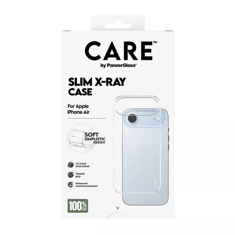 PanzerGlass CARE™ by ® X-Ray ümbris iPhone Air, ümbris, Apple, Apple - iPhone Air, läbipaistev