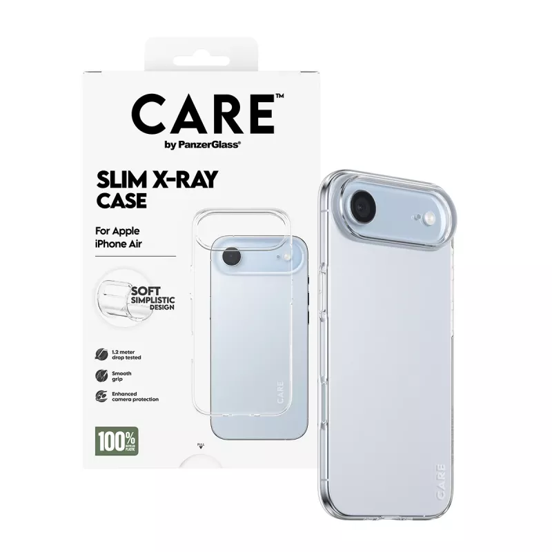 PanzerGlass CARE™ by ® X-Ray ümbris iPhone Air, ümbris, Apple, Apple - iPhone Air, läbipaistev