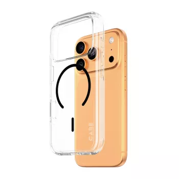 PanzerGlass CARE™ by ® Urban Explorer Case läbipaistev musta MagSafe'iga iPhone 17 Pro