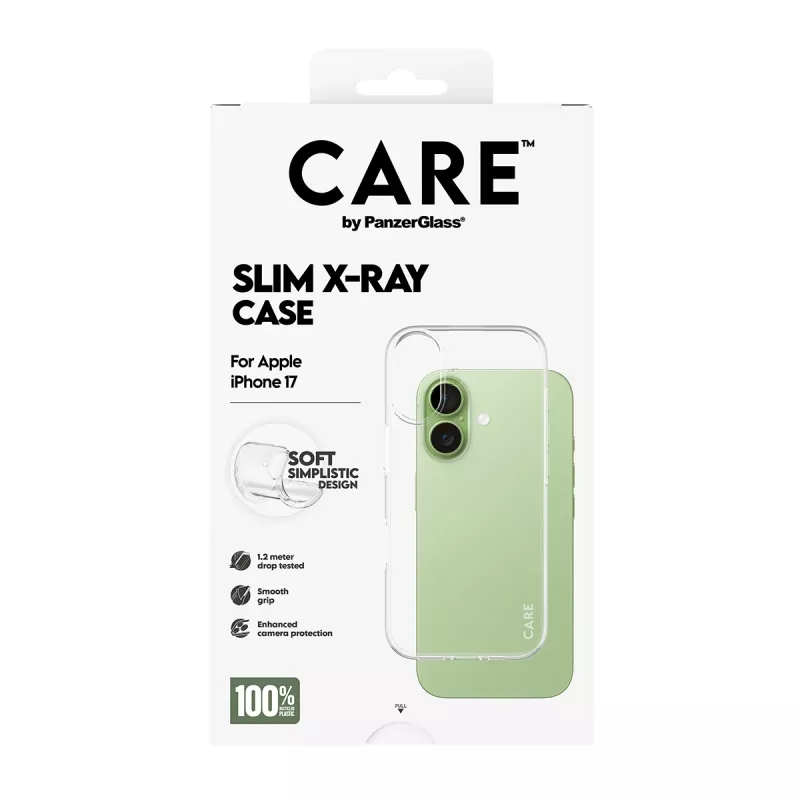 Telefoni ümbris PanzerGlass moodne ümbris Transparent X-Ray Soft Basic, iPhone 17 jaoks
