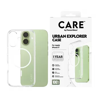 PanzerGlass CARE™ by ® Urban Explorer ümbris läbipaistev valge MagSafe iPhone 17