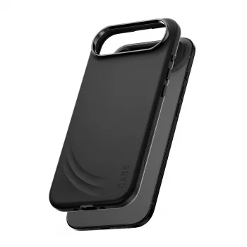 Kaitseümbris PanzerGlass CARE™ Flow ümbris Must MagSafe'iga iPhone Airile