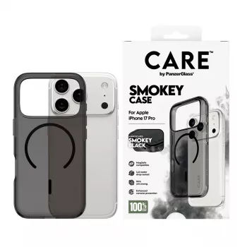 Kaitsekate PanzerGlass CARE™ Urban Explorer Smokey musta MagSafe'iga, iPhone 17 Pro jaoks (TPU, must)