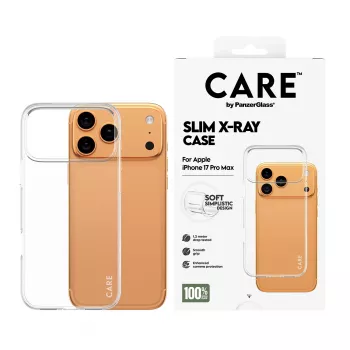 Kaitsev pehme ümbris PanzerGlass CARE moodne ümbris läbipaistev X-Ray iPhone 17 Pro Max jaoks