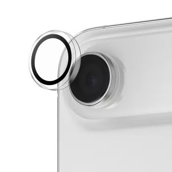 Kaamera objektiivi kaitse PanzerGlass Hoops iPhone Air jaoks — karastatud klaas ja silikoon, läbipaistev, 1 tk