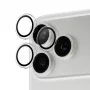 Kaamera objektiivi kaitse PanzerGlass Hoops läbipaistev iPhone 17 Pro / 17 Pro Max / 16 Pro / 16 Pro Max jaoks, karastatud klaas, silikoon, 1 tk