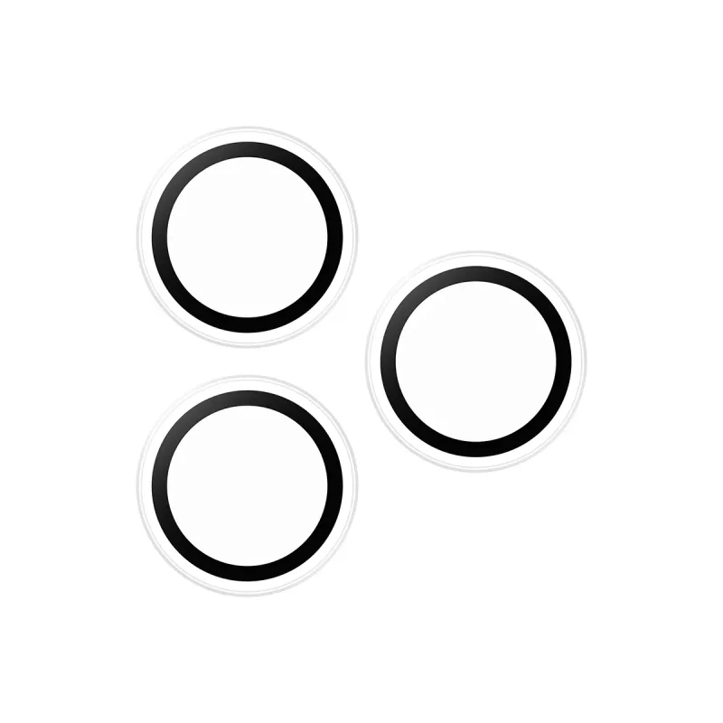 Kaamera objektiivi kaitse PanzerGlass Hoops läbipaistev iPhone 17 Pro / 17 Pro Max / 16 Pro / 16 Pro Max jaoks, karastatud klaas, silikoon, 1 tk
