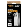 Ekraanikaitsekomplekt PanzerGlass CARE 3-in-1 Flagship Explorer iPhone 17 Pro jaoks — karastatud klaas, PET, silikoon, läbipaistev