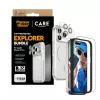 Ekraanikaitsekomplekt PanzerGlass CARE 3-in-1 Flagship Explorer iPhone 17 Pro jaoks — karastatud klaas, PET, silikoon, läbipaistev