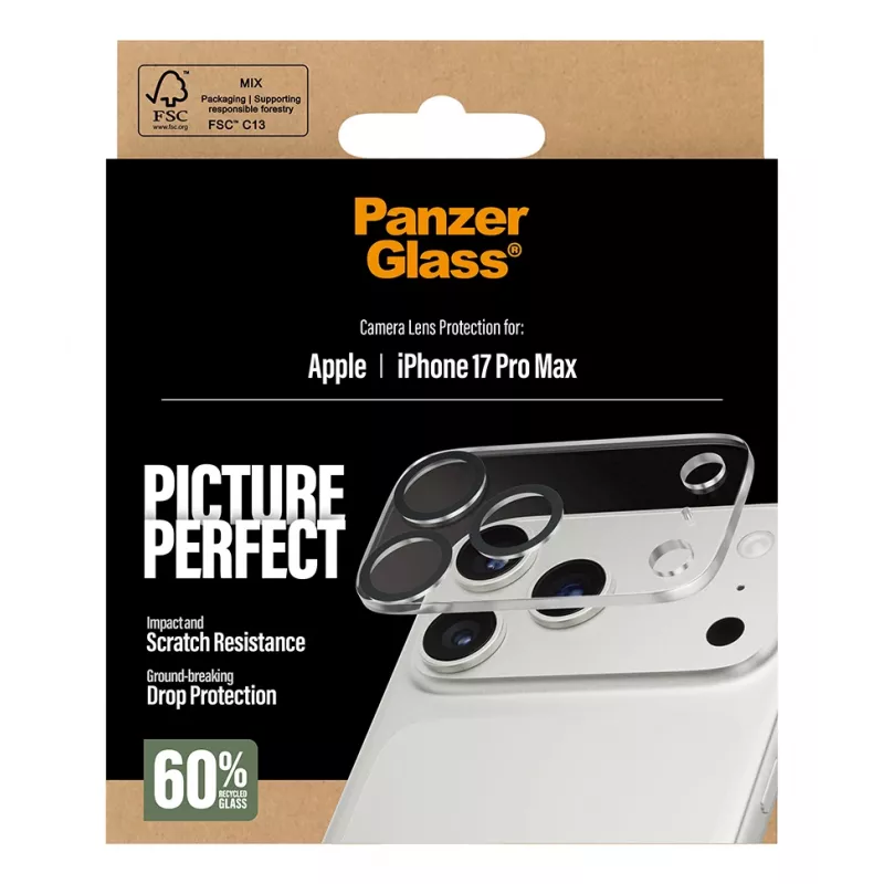 Kaamera objektiivi kaitse PanzerGlass iPhone 17 Pro Max kriimustus- ja löögikindel