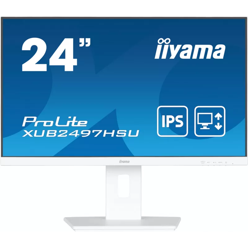 iiyama ProLite XUB2497HSU-W2 arvutimonitor 60,5 cm (23,8 tolli) 1920 x 1080 pikslit Full HD LED Valge