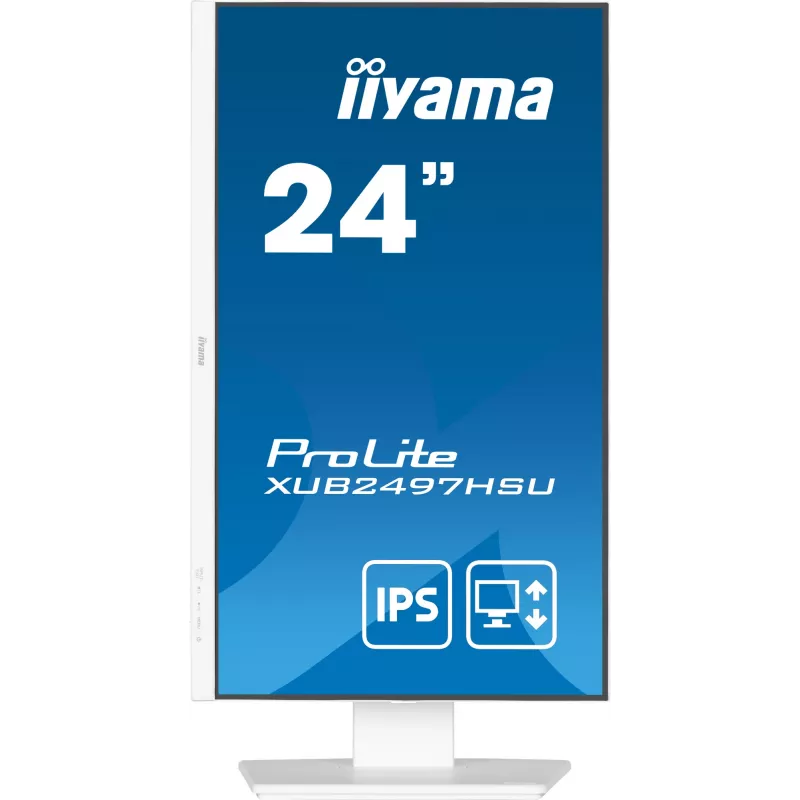 iiyama ProLite XUB2497HSU-W2 arvutimonitor 60,5 cm (23,8 tolli) 1920 x 1080 pikslit Full HD LED Valge