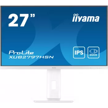 iiyama ProLite XUB2797HSN-W2 arvutimonitor 68,6 cm (27 tolli) 1920 x 1080 pikslit Full HD LED Valge