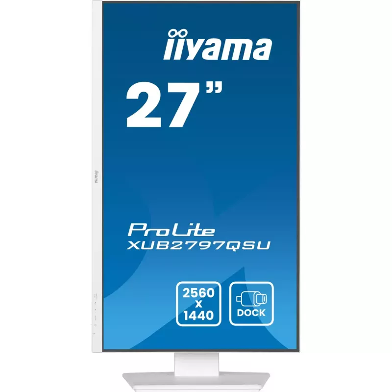 iiyama ProLite XUB2797QSU-W2 arvutimonitor 68,6 cm (27 tolli) 2560 x 1440 pikslit Quad HD LED Valge