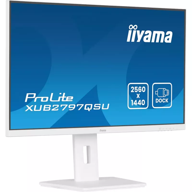iiyama ProLite XUB2797QSU-W2 arvutimonitor 68,6 cm (27 tolli) 2560 x 1440 pikslit Quad HD LED Valge