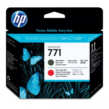 HP 771 mattmust/kromaatiline punane DesignJet prindipea