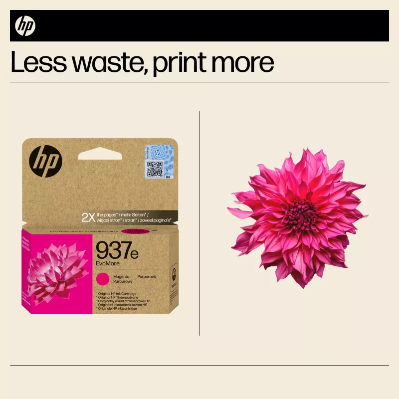 HP 937e EvoMore magenta originaal tindikassett