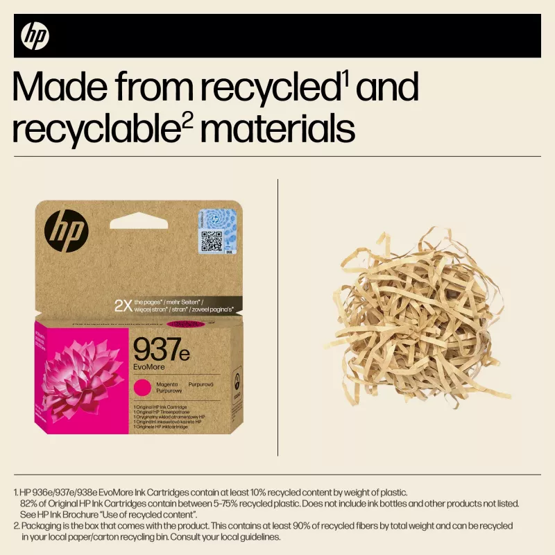 HP 937e EvoMore magenta originaal tindikassett