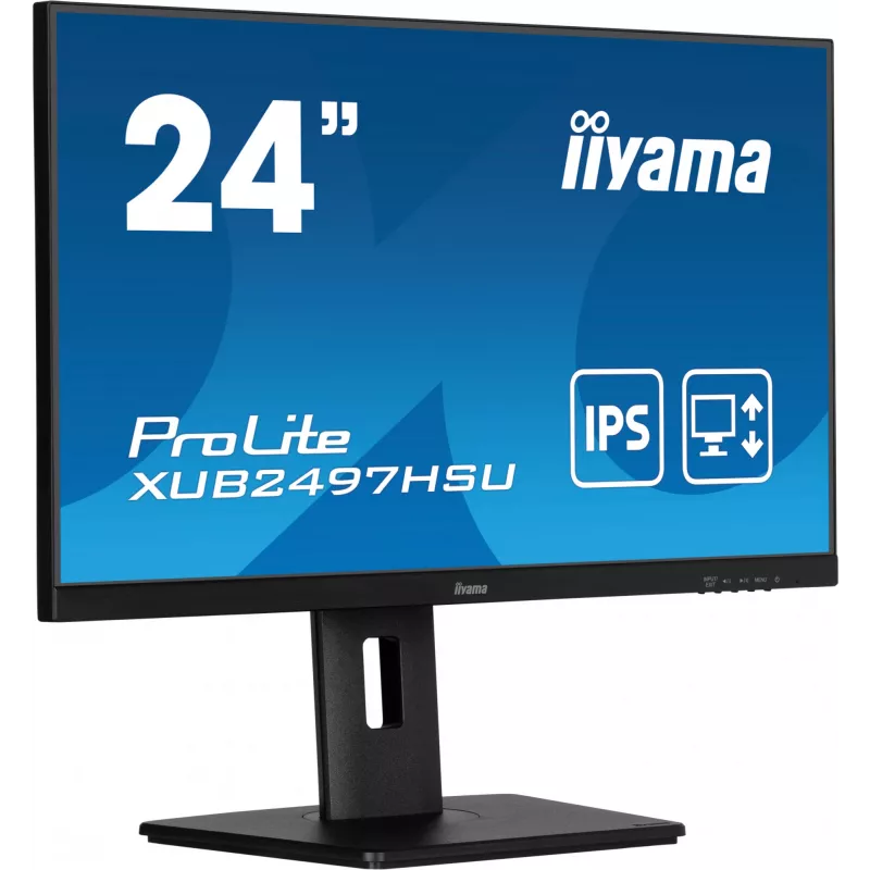 iiyama XUB2497HSU-B2 arvutimonitor 60,5 cm (23,8 tolli) 1920 x 1080 pikslit Full HD LED must