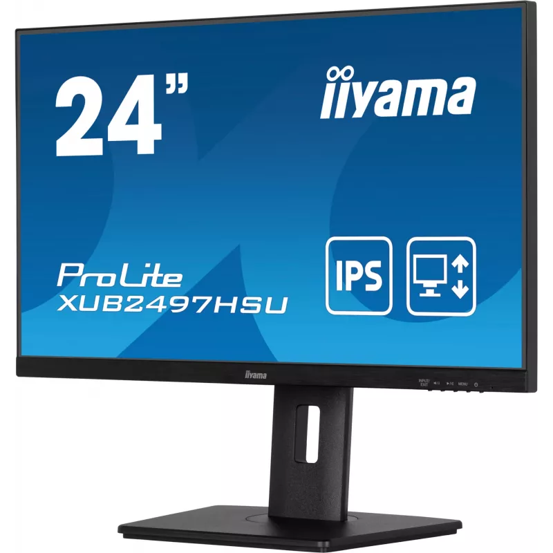 iiyama XUB2497HSU-B2 arvutimonitor 60,5 cm (23,8 tolli) 1920 x 1080 pikslit Full HD LED must