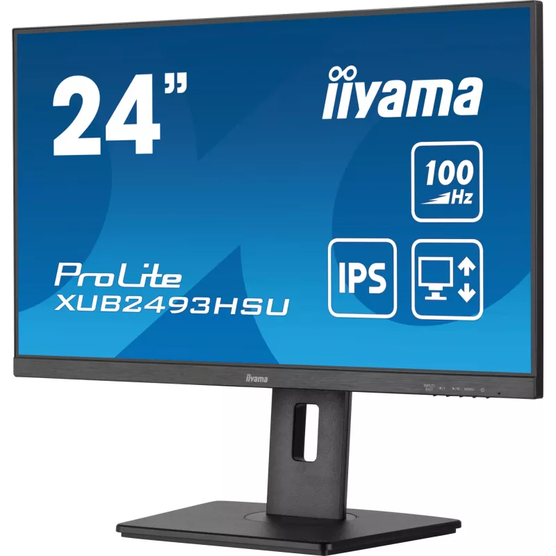 iiyama XUB2493HSU-B7 arvutimonitor 60,5 cm (23,8 tolli) 1920 x 1080 pikslit Full HD LED must