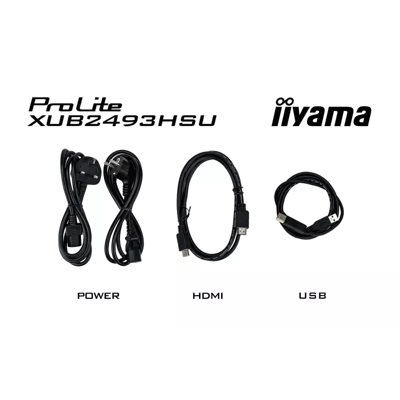 iiyama XUB2493HSU-B7 arvutimonitor 60,5 cm (23,8 tolli) 1920 x 1080 pikslit Full HD LED must