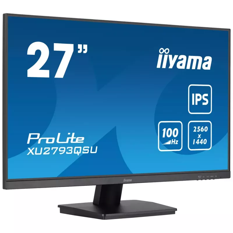 iiyama ProLite XU2793QSU-B7 arvutimonitor 68,6 cm (27 tolli) 2560 x 1440 pikslit Quad HD LED must