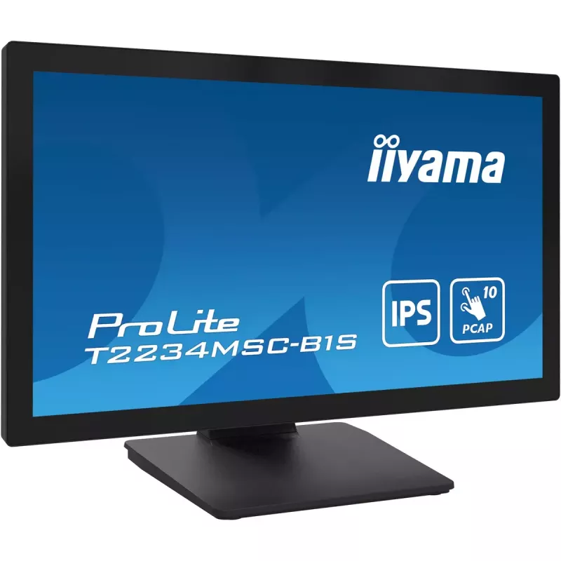 iiyama ProLite T2234MSC-B1S arvutimonitor 54,6 cm (21,5 tolli) 1920 x 1080 pikslit Full HD puuteekraaniga must