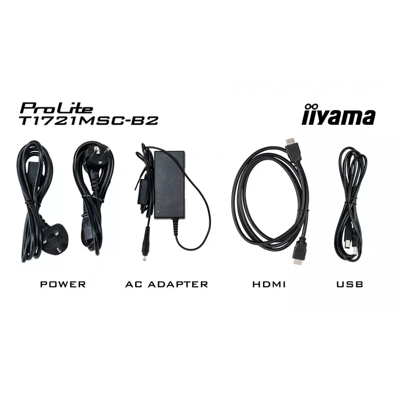 iiyama ProLite T1721MSC-B2 arvutimonitor 43,2 cm (17 tolli) 1280 x 1024 pikslit SXGA LED puuteekraan laualine must