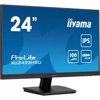 iiyama ProLite XU2493HSU-B7 arvutimonitor 60,5 cm (23,8 tolli) 1920 x 1080 pikslit Full HD LED Must