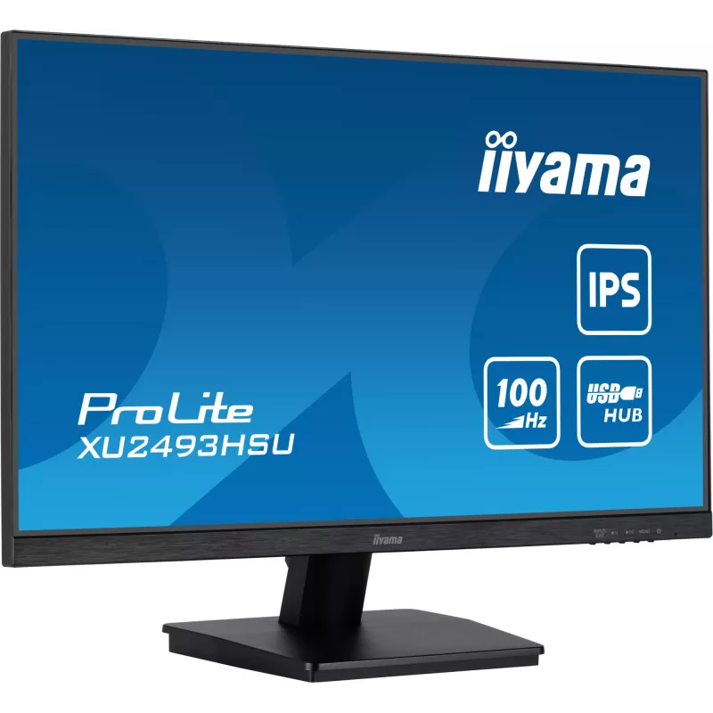 iiyama ProLite XU2493HSU-B7 arvutimonitor 60,5 cm (23,8 tolli) 1920 x 1080 pikslit Full HD LED Must