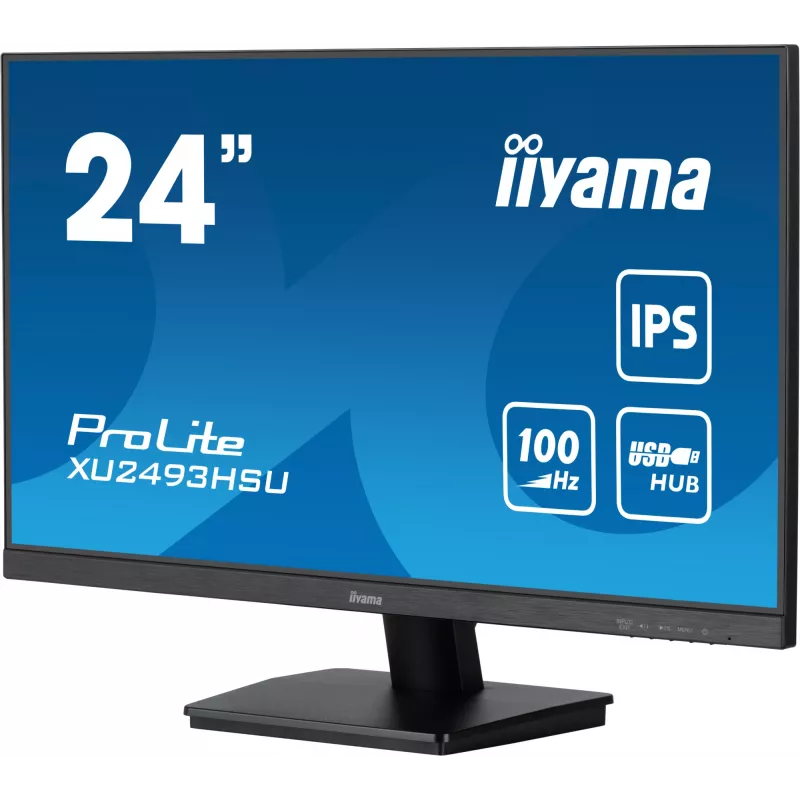 iiyama ProLite XU2493HSU-B7 arvutimonitor 60,5 cm (23,8 tolli) 1920 x 1080 pikslit Full HD LED Must
