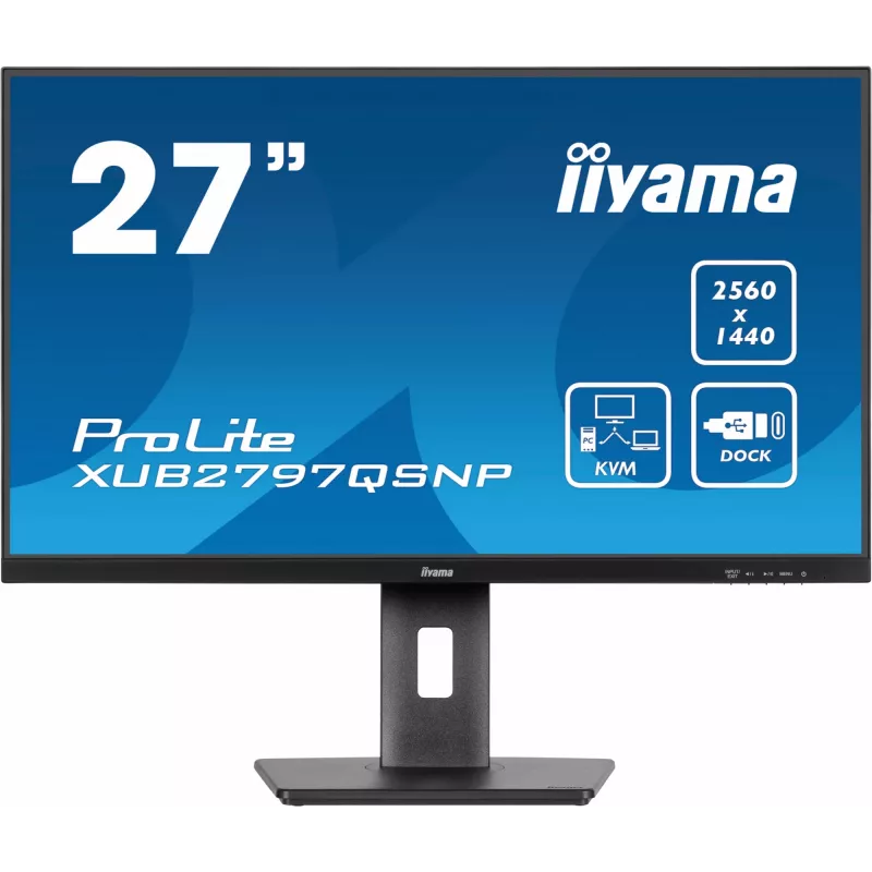 iiyama ProLite XUB2797QSNP-B1 arvutimonitor 68.6 cm (27 tolli) 2560 x 1440 pikslit Quad HD LED must