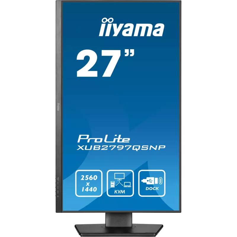 iiyama ProLite XUB2797QSNP-B1 arvutimonitor 68.6 cm (27 tolli) 2560 x 1440 pikslit Quad HD LED must