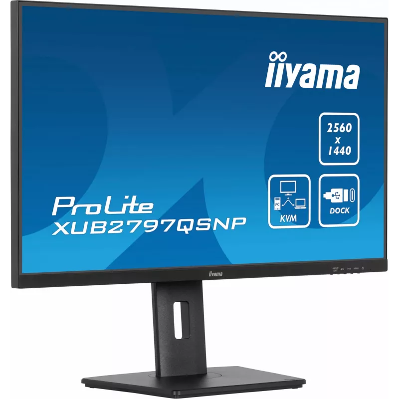 iiyama ProLite XUB2797QSNP-B1 arvutimonitor 68.6 cm (27 tolli) 2560 x 1440 pikslit Quad HD LED must
