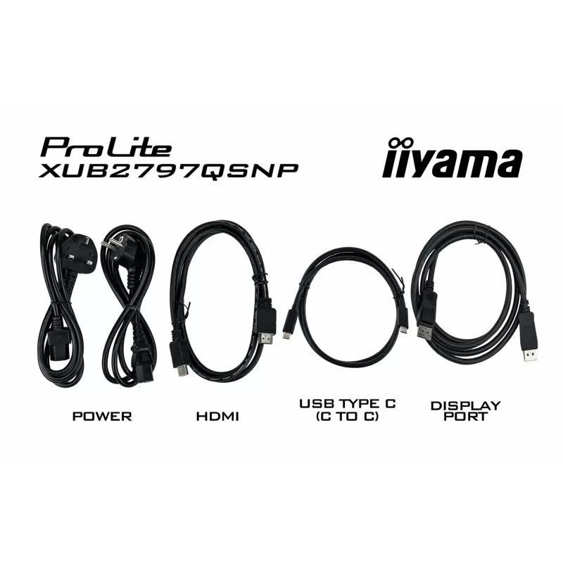 iiyama ProLite XUB2797QSNP-B1 arvutimonitor 68.6 cm (27 tolli) 2560 x 1440 pikslit Quad HD LED must