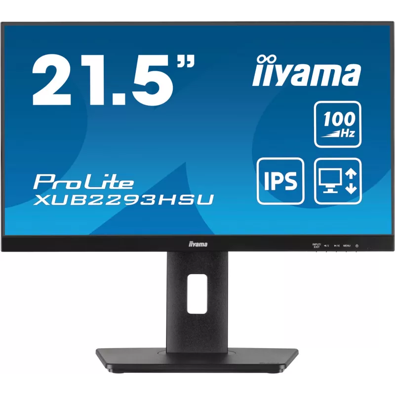 iiyama ProLite XUB2293HSU-B7 arvutimonitor 54,6 cm (21,5 tolli) 1920 x 1080 pikslit Full HD LED Must