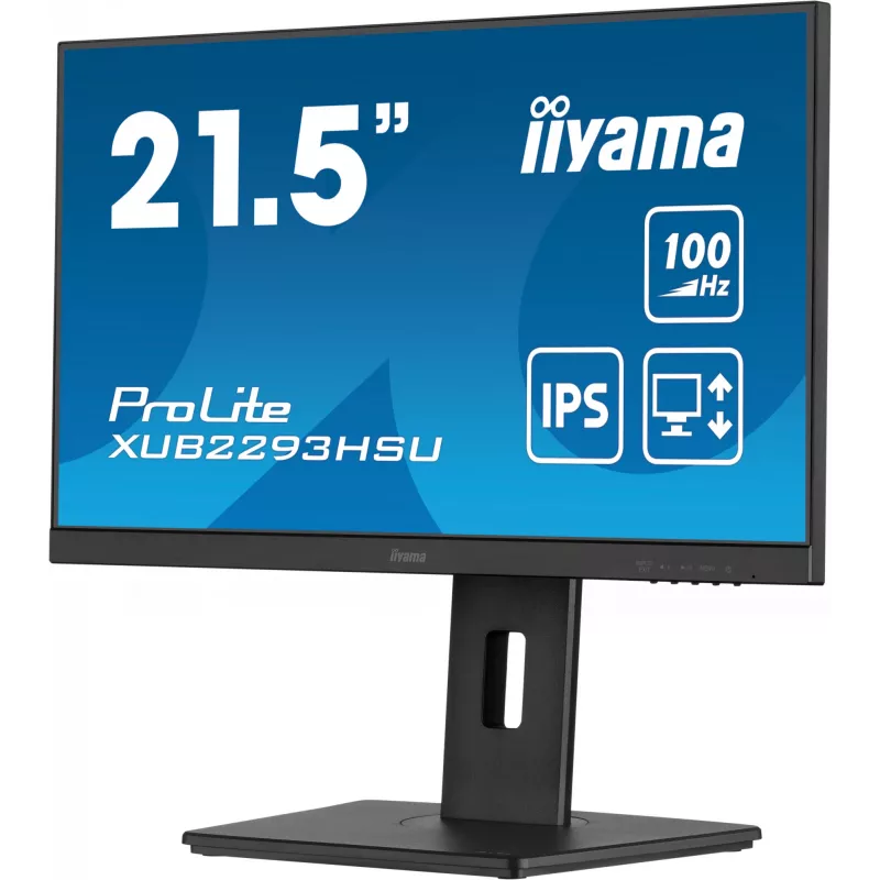 iiyama ProLite XUB2293HSU-B7 arvutimonitor 54,6 cm (21,5 tolli) 1920 x 1080 pikslit Full HD LED Must