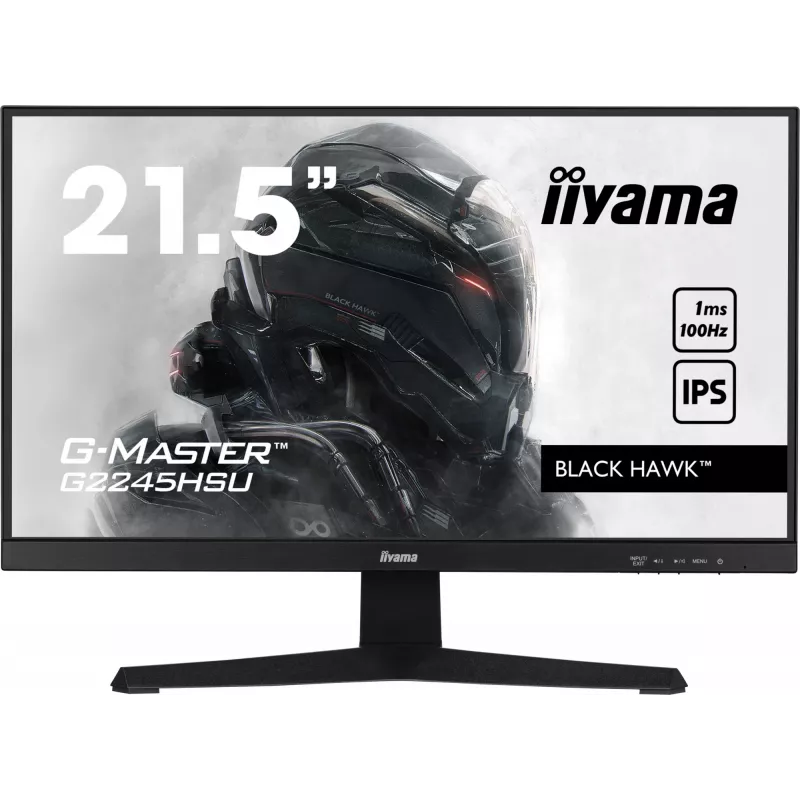 iiyama G-MASTER G2245HSU-B2 arvutimonitor 54,6 cm (21,5 tolli) 1920 x 1080 pikslit Full HD LED must